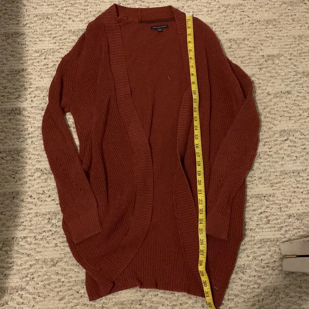 Orange/ Red AEO cardigan - Picture 2 of 6